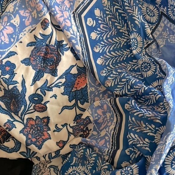 Jealous Tomato Blue Floral Dress | SIZE S - Picture 5 of 5